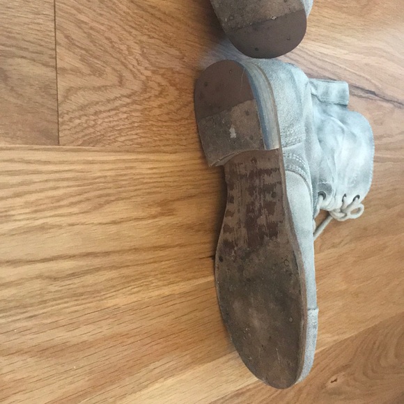 RARE FIND cream All Saints combat boots - Picture 8 of 10